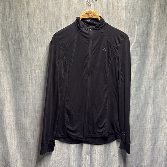 Paradox black 1/4 zip long sleeve shirt size large - Picture 2 of 8
